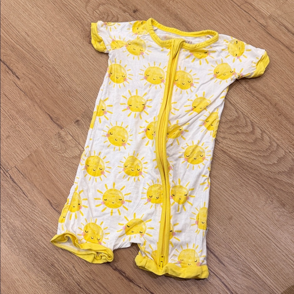 Little Sleepies Yellow Sun Print Bodysuit